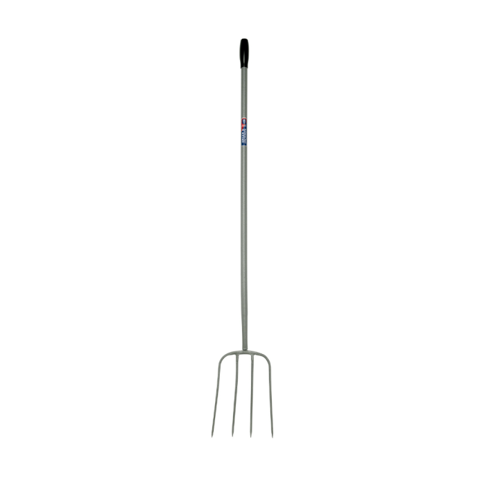 Spear And Jackson - 4-Tine Steel Manure Fork - 48" Solid Socket