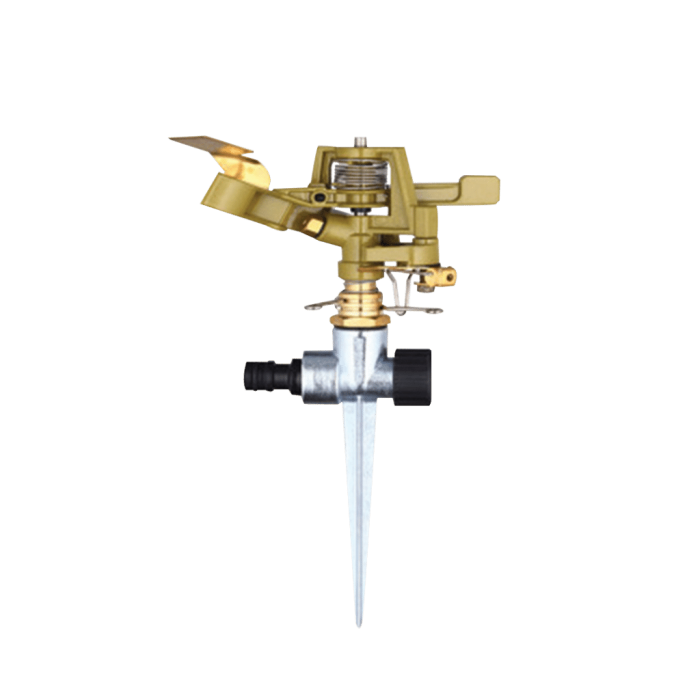 Aokal - Adj.Metal Impulse Sprinkler - 1/2" Male Thread With Spike