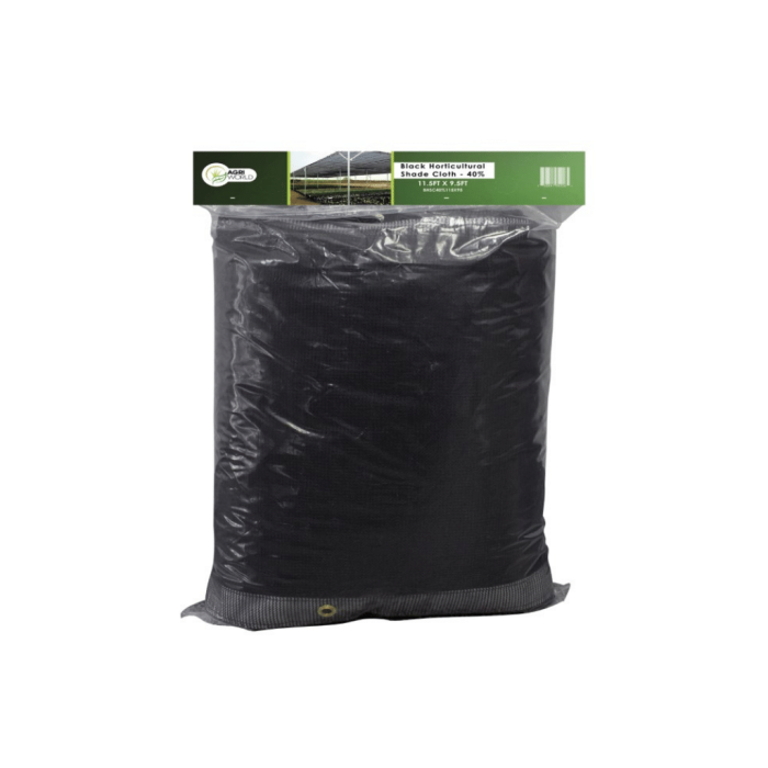 Agri World - Horticultural Shade Cloth 40% - Black 11.5'X9.5'