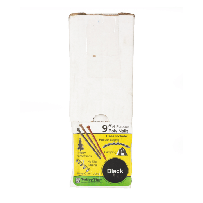 Dewitt - Poly Nail Black 9" - For Weed Barrier/Ground Cover