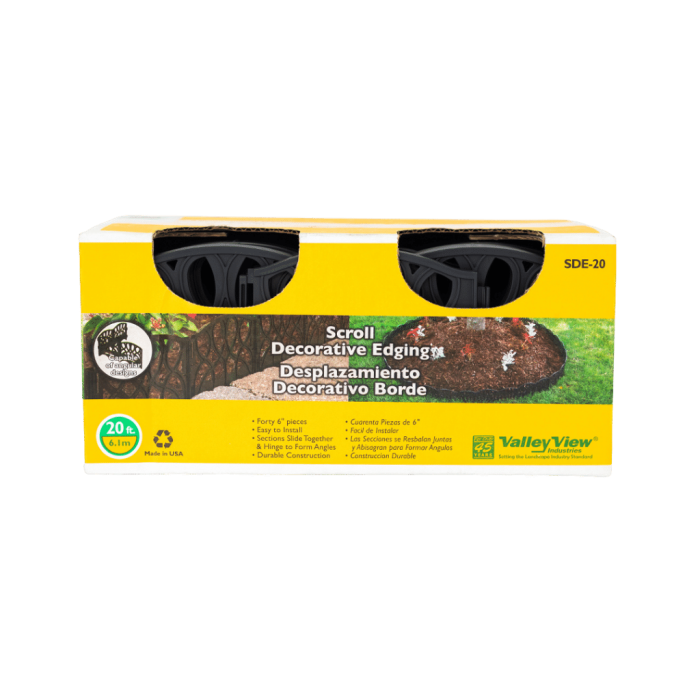 Dewitt - Scroll Decorative Edge - Black 20' ; 40 X 6"