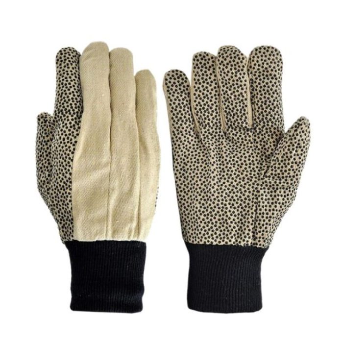 Dotted Palm Cotton Glove | Anti Slip 8.7"