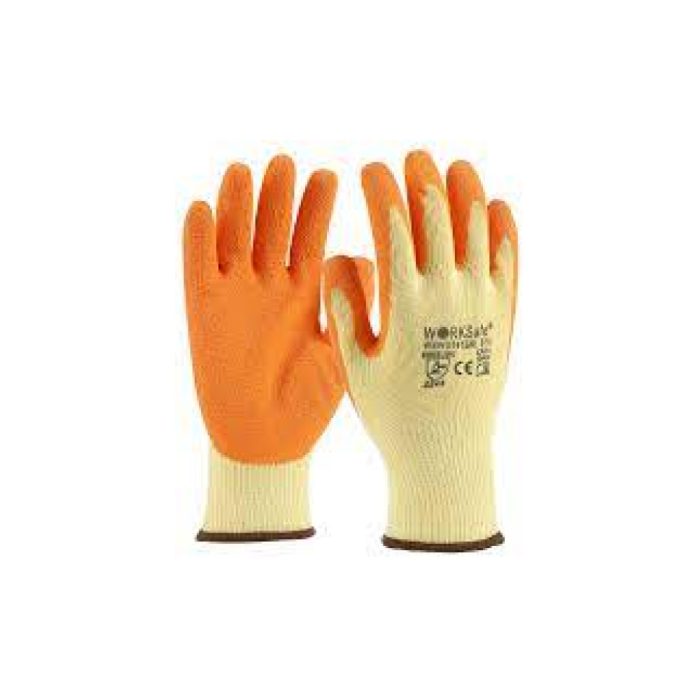 Latex Glove, Fiber | Rubber Coated Palm