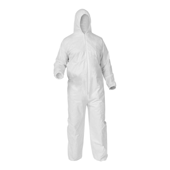 Disposable Coverall 2xl | White, 55gsm, Microporous