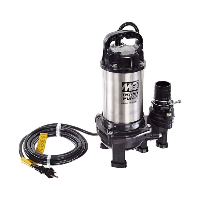 Submersible Pump 2" | Trash 115v, 1/2hp, 72gpm